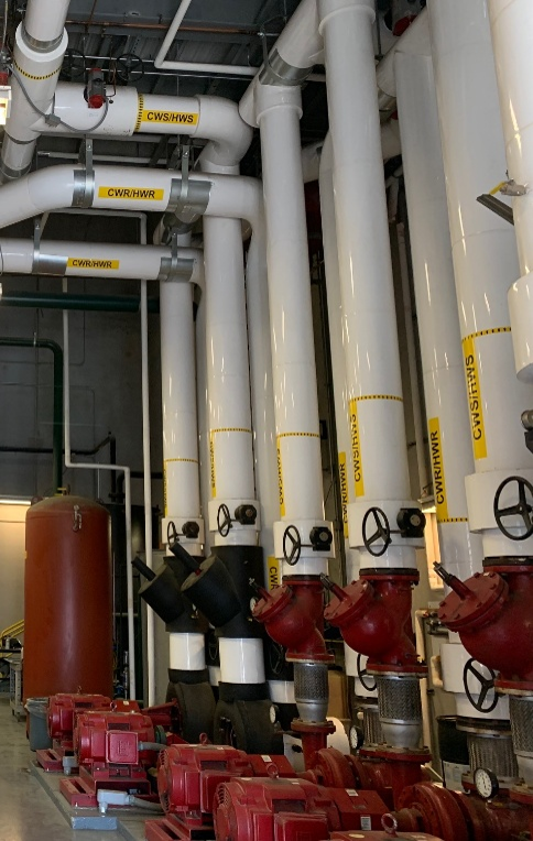 McLane Distribution Center geothermal mechanical room